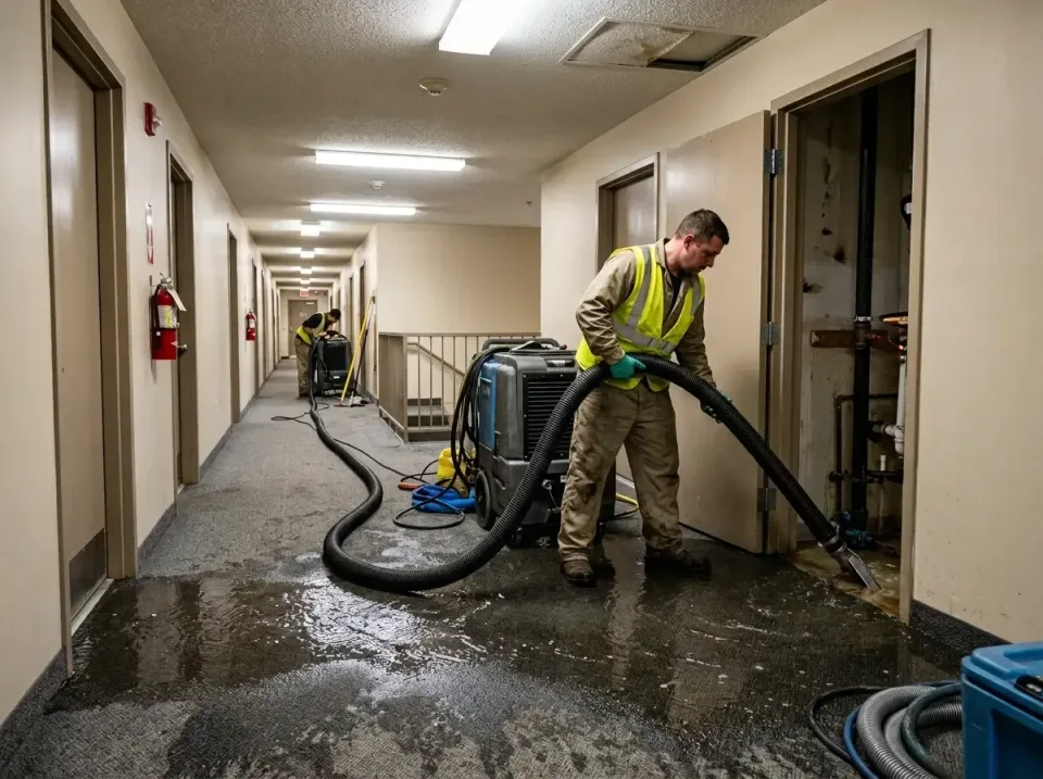 multi-unit-apartment-hallway-f-005 — frequently asked questions, Emergency Burst Pipe Water Extraction & Removal in Grant-Va…